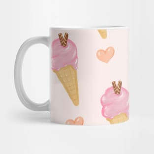Sweet ice cream cone pattern design for dessert lovers Mug
